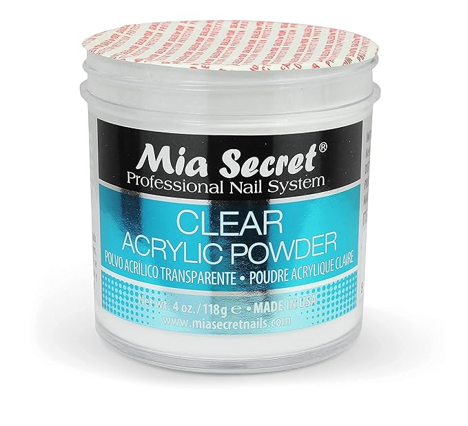 Mia Secret Clear Acrylic Powder 4oz