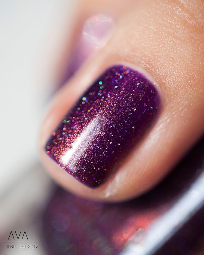 ILNP Ava - Vivid Violet Holographic Nail Polish