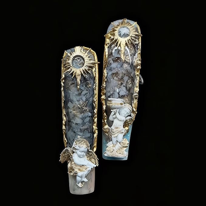3D Star Nail Mold Multiple Shapes Metal Starlight Silicone Nails Molds Accessories Gel Moon Art Manicure Tools