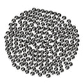 Novani Rhinestones Flatback Rhinestones Glass Gems Stones Jewels Round Gemstones Non-Hotfix Crystal for Nail Crafts,SS12,1440 Pieces,Hematite Black