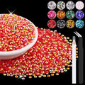 8000PCS 3mm Resin Jelly Rhinestones in Bulk (Red AB), Bedazzling Flatback Crystals Rhinestones for Crafting DIY Nail Decoration, Gems Diomand Charms for Tumbler Shoes Clothing Fabric