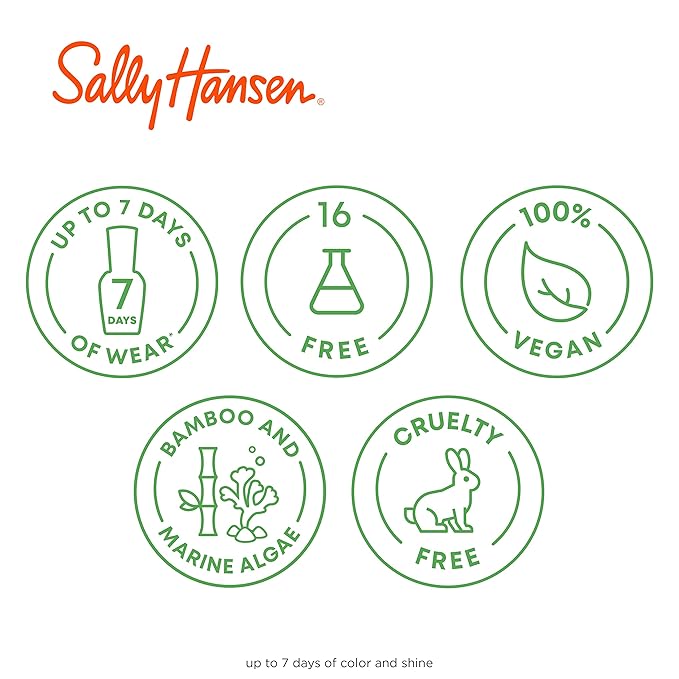 Sally Hansen Good. Kind. Pure. Nail Polish | Plant-Based, Vegan, 16-Free Formula | Opaque, Shiny | 230 Pink Cardamom | Warm Beige Nail Color