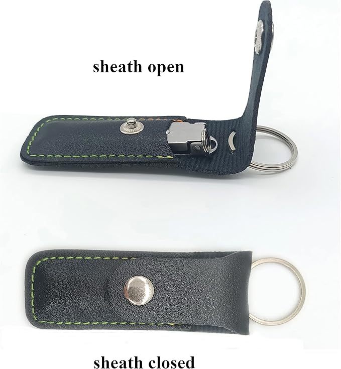 Stainless Steel Portable Nail Cutter，German Keychain Nail Clipper with File for Man and Women, Ultra Thin Flat Nail Clipper Perfect Use for Traveling、 Home 、 Office (Small, 2)