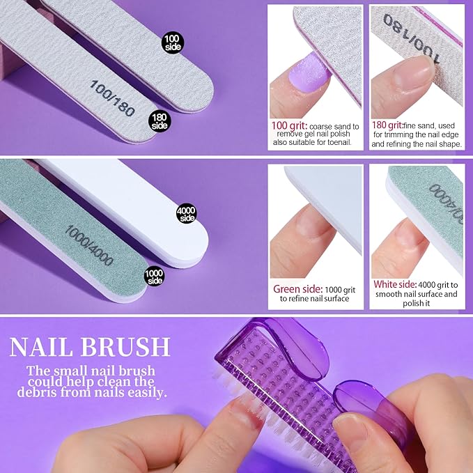 FANDAMEI Nail Soaking Bowl, Nail Soak Off Bowl, Dip Powder Remover Tools, Nail Remover Bowl, Manicure Bowls Nail Soaking, Cuticle Kit