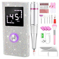 CozyZen Cordless Electric Nail Drill, 45000 RPM Rechargeable Diamond E-File, Portable & Low Noise for Acrylic/Gel Nails, Manicure & Pedicure - Professional & Home Use