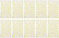 PATIKIL 2090 Pcs Acrylic Gem Sticker, 4 Size 3/4/5/6mm Self Adhesive Rhinestones Face Gem Stones Bling Jewelry for Nail Art Craft Clothes DIY Makeup Decoration Party, Light Gold