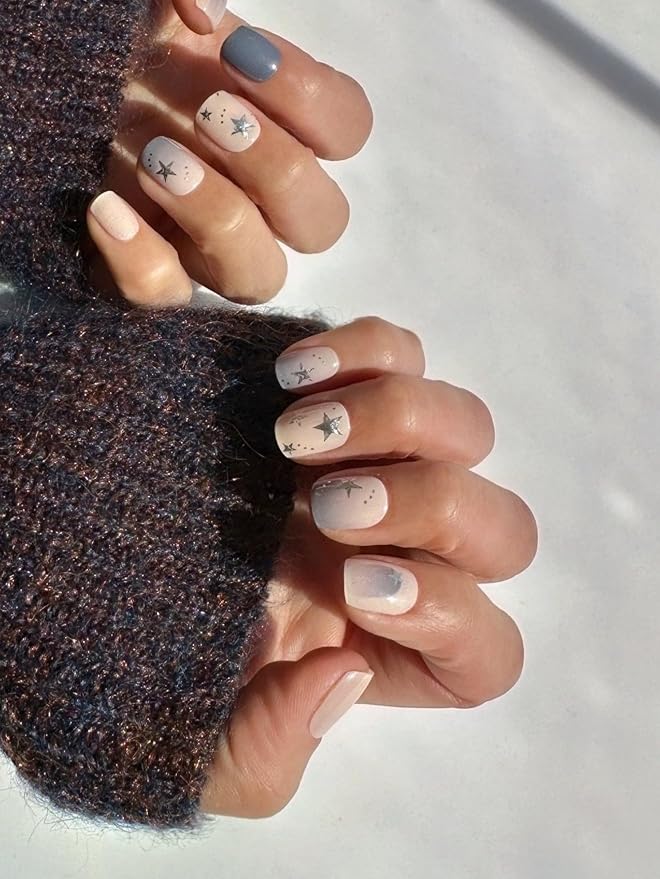 Semi Cured Gel Nail Strips (Stargazer)