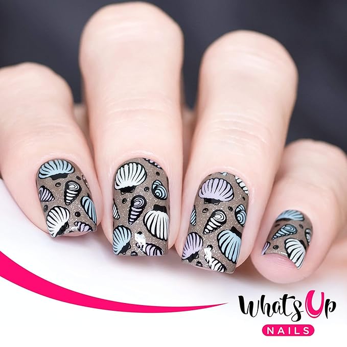 Whats Up Nails - B020 Take Me to the Sea Stamping Plate for Nail Art Design
