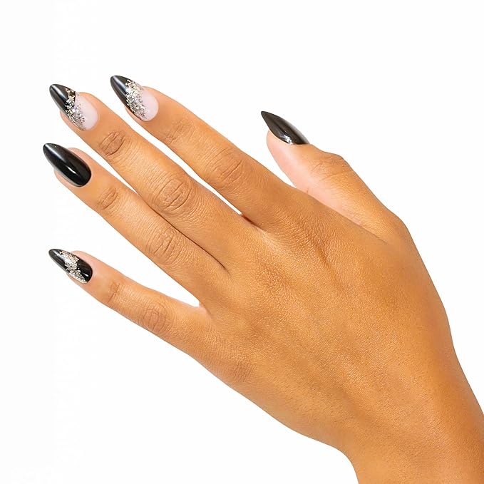Artistic Colourluxe Press-On Tips - Kit Colourluxe Press-On Tips - Kits Nails - 30 Nails (Midnight Sparkle, Kit)