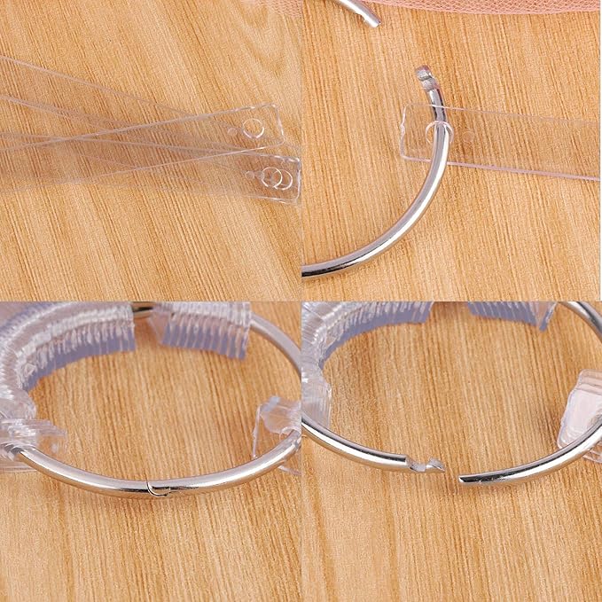 200 Pcs Nail Swatch Sticks, Oval Nail Polish Sample Swatches with Metal Ring for Nail Art Polish Practice, Clear