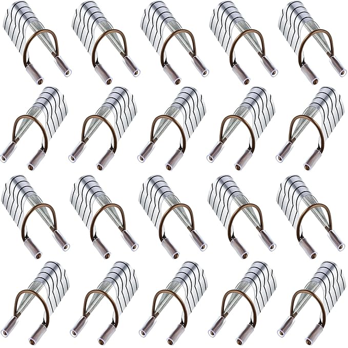 20 Pieces Reusable Nail Extension Forms Guide Protector Nail Tips Acrylic UV Gel Protector for Salon Home Supply(Silver)