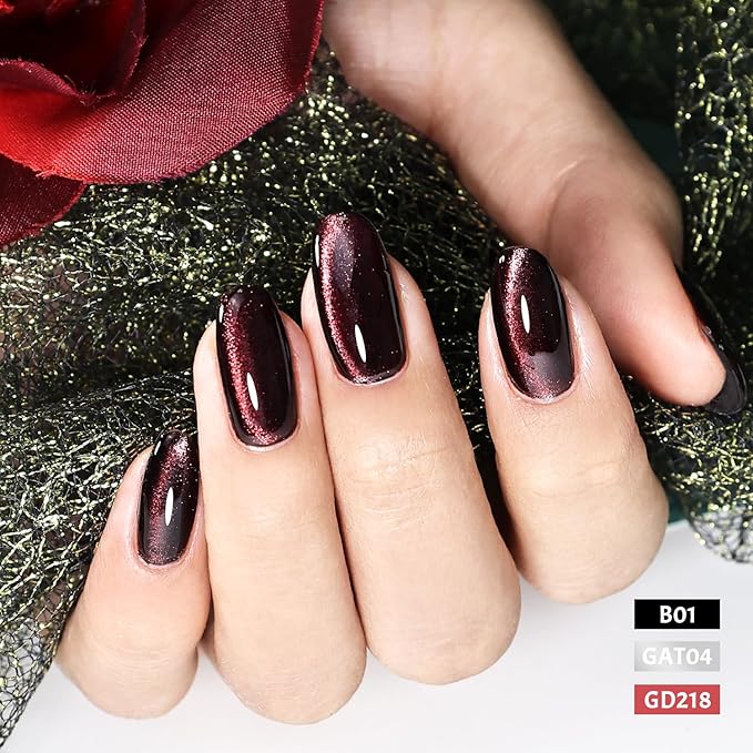 JODSONE 9 PCS Jelly Colors Gel Nail Polish Set with Base Coat Top Coat Autumn winter Jelly Gel Polish Set for Home DIY Nail Art