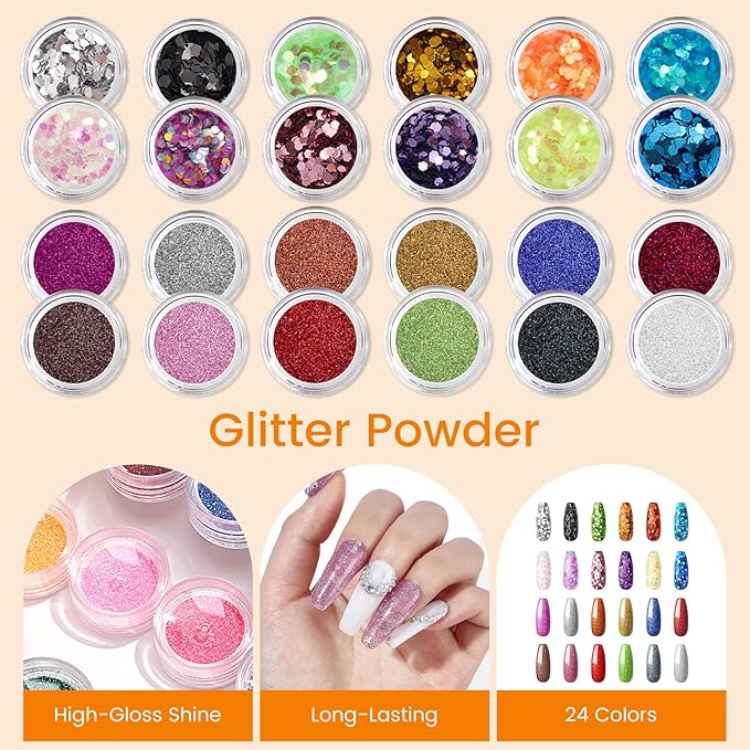 Acrylic Nail Kit for Beginners: Monomer Acrylic Nail Liquid Powder with Practice Hand U V Light Drill French Tips Training Mat for Nail Starters with Everything Home Salon Gift Set (Pink)