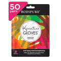 Bodipure Premium Hand Mask Keratin Gloves | Moisturizing Gloves for Dry Hands & Nail-Strengthening & Cuticle Softening | Spa Experience at Home | Chemical Free & For All Skin Types | 50 Pairs