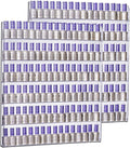 AMT Acrylic Nail Polish Racks for the Wall. CLEAR Nail Polish Display. Essential Oils Organizer. Holds up to 96 Btls. Plus a Microfiber Cloth for Cleaning Purposes (6 Tier /2 Pack)