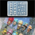 3D Mushroom Gel Nail Art Mold Arts Resin Fungus Molds for Accessories Supplies Pestle Silicone Tools Cute Nails Style