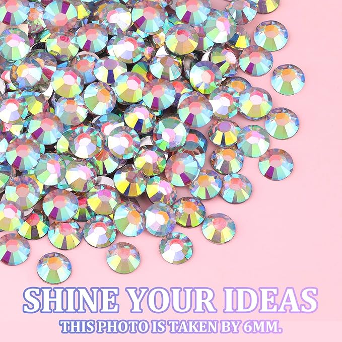 30000Pcs Resin Rhinestones for Bedazzling with Tweezers, AB Rhinestones for Crafting with 3Pcs 10ml B7000 Jewelry Glue for Nail Art
