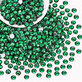 400PCS SS30/6mm Crystal Rhinestones (Emerald Green), Bedazzling Flatback Glass Rhinestones for Crafting, Gems Diomand Charms for Tumbler Shoes Clothing Mugs Nail Art