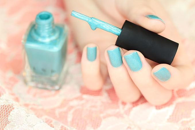ILNP Music Box - Rich Teal Blue Holographic Nail Polish