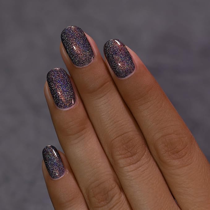 ILNP Stay Hidden - Smokey Grey Holographic Nail Polish