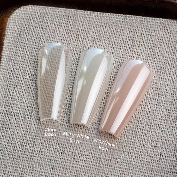 YOKEFELLOW GleamTap Cushion Magic White Chrome Nail Powder,Glazed Donut,Pearlescent Nail Chrome Powder,Nail Art Decoration for Home DIY Salon Manicure (GT211 Magic White ）