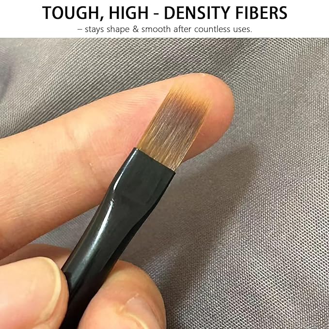 Ombre Nail Brush (Thicken), Precise Gradient & Lace Nail Art Painting Brushes Pen, Acrylic Ombre Brush for Nails, Mahogany Manicure Design Tools for DIY & Salon Gel Polish - 1 Pack