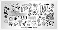 Whats Up Nails - A019 Beach Mode Stamping Plate for Nail Art Design