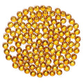 Gold Yellow Rhinestones Flatback Rhinestone for Crafts Glass Nail Rhinestones Nail Gems Crystals for Makeup Bags Shoes Decoration DIY(SS8,1440pcs,Gold Yellow)