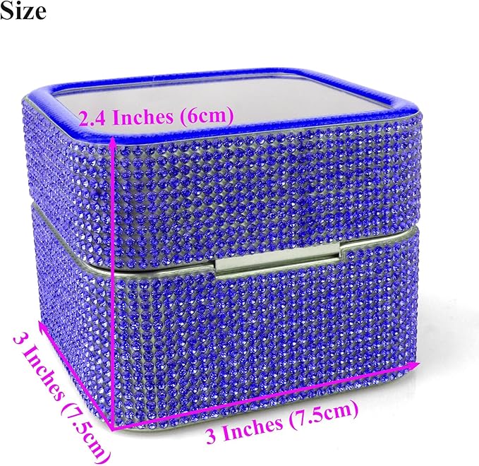 Nail Drill Bits Holder Rhinestone Case Box- 30 Holes Dustproof Portable Storage Box Efile Nail Bits Displayer Organizer Container for Manicure Tools