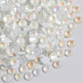 Beadsland 1440pcs Flat Back Crystal Rhinestones Round Gems for Nail Art and Craft Glue Fix, Luminous White, SS20,4.6-4.8mm