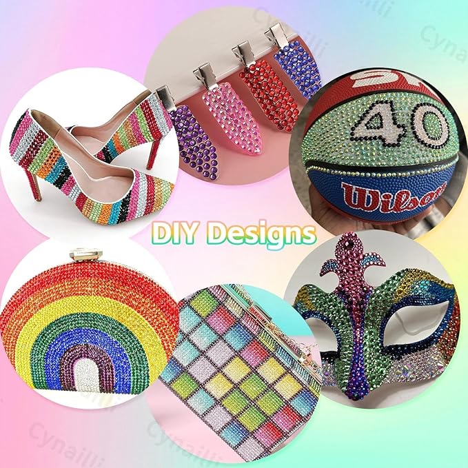 15 Grids Resin Rhinestones for Crafting, Colors Bedazzling Gems Kit, Jelly Resin Rhinestones for Nails Face Eyes Makeup Crafts Tumblers Bottles