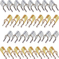 20 Pieces Reusable Nail Extension Forms Guide Protector Nail Tips Acrylic UV Gel Protector for Salon Home Supply(Gold, Silver)