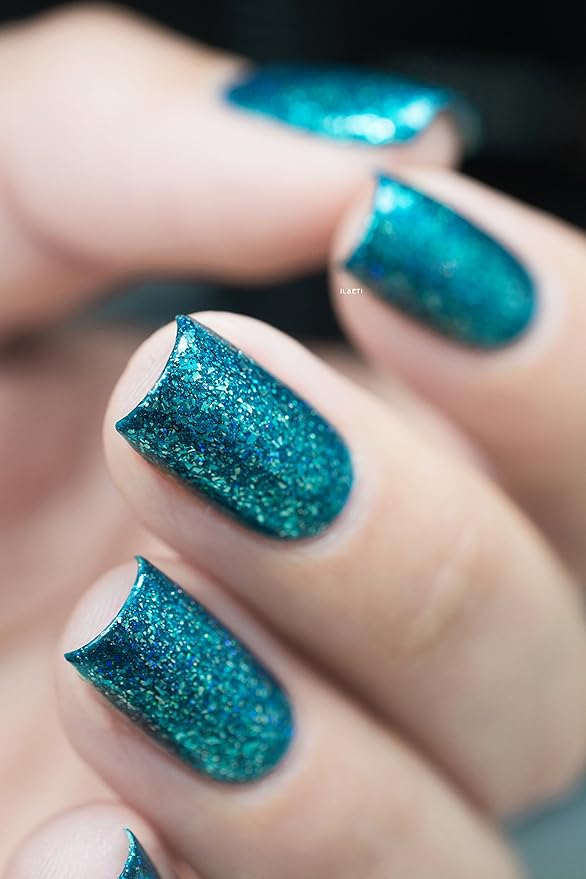 ILNP Time In A Bottle - Vivid Blue Holographic Nail Polish