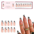 Kiara Sky Press On Nails | XPRESS PRO 100% Acrylic Nails | 30-Piece Kit Includes Nail Glue, Cuticle Pusher, File & Prep Pad | Coffin Medium - Moo Out The Way