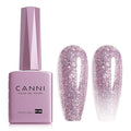 CANNI Glitter Purple Gel Nail Polish, 1Pcs Purple Sparkly Gel Polish Shiny Glitter Color Soak Off U V Nail Manicure Salon DIY at Home