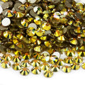 Genie Crystal ss20 Golden Sunshine Flatback Glass Rhinestones, 4.8mm 1440pcs Pack Diamond Cut Rhinestone for DIY Crafts,Tumblers,Shoes,Home Décor