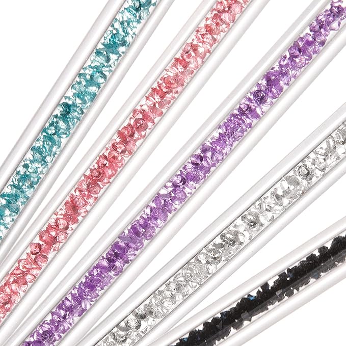 5 Pieces Nail Polish Pens for Nail Art Resin Nail Art Palette Nail Holder Mixing Palette Nail Design Brushes