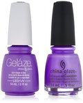 China Glaze Gelaze Tips and Toes Nail Polish, That's Shore Bright, 2 Count