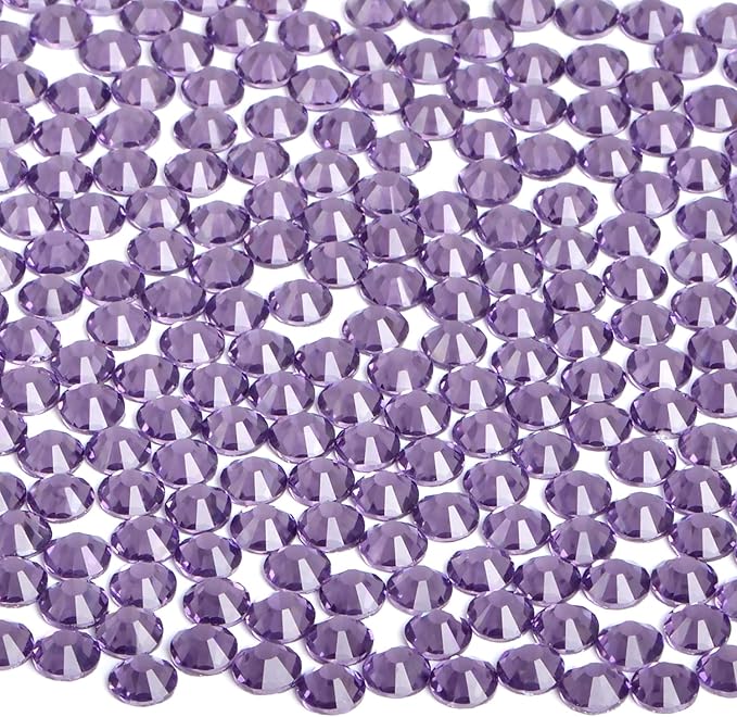 2880 Pieces SS8 Tazanite Hotfix Rhinestones Flatback Round Crystal Glass Rhinestones Gems for Crafts Nail Face Art Clothes Shoes Bags DIY