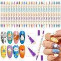 36 Colors Nail Art Pens Set, 3D Nail Polish Pens Quick-Drying Acrylic Paint Markers,For Nail Art Drawing Painting Nail Point Dotting Liner Pen, Nail Design Kit Manicure Tools Home & Salon DIY