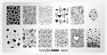 Whats Up Nails - B024 Love is Everywhere Stamping Plate for Nail Art Design