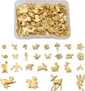 Pandahall 135Pcs Small Alloy Resin Fillers Supplies Forest Theme Butterfly Fairy Tulip Squirrel Filling Accessories for Resin Jewelry Making