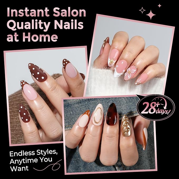 Almond Nail Tips: 240pcs Pointed Almond Soft Gel Nail Tips, Pre-shape Short Nails, Half Matte Full Cover Clear Acrylic Fake Press On Nails for Nail Extension Home Nail Art 12 Sizes Gelly Tips
