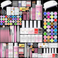 SAVILAND Acrylic Nail Kit with Drill and U V Light – Clear White Pink Acrylic Powder Black Red White Gel Nail Polish Nail Tools for Nail Art Gel Nails DIY