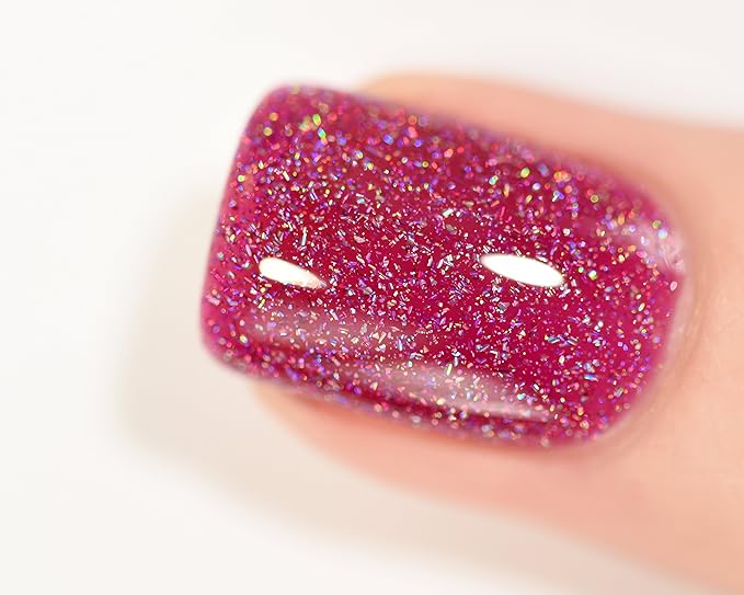 ILNP Valerie - Mulberry Holographic Sheer Jelly Nail Polish