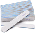 25 Pieces Rectangle Nail Files 100/100 Grit, Reusable Nail Buffers Double Sided Emery Boards Fingernail Files for Acrylic Nails and Natural Nails