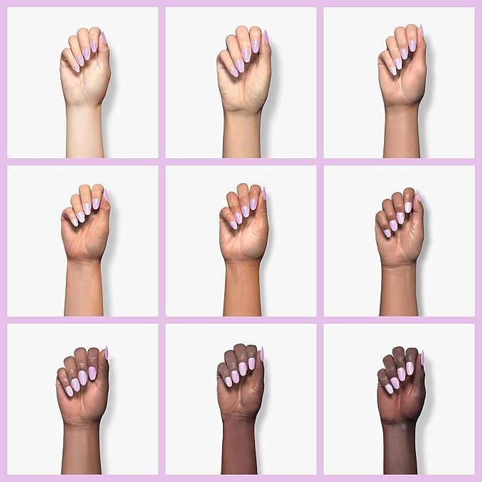 ILNP Heather - Pale Lilac Speckled Nail Polish, Chip Resistant, 7-Free, Non-Toxic, Vegan, Cruelty Free, 12ml