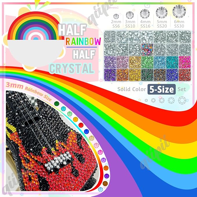 28 Grids 2mm-6mm Silver Clear Resin Rhinestones w B7000 Glue for Bedazzling Crafting Colorful Flatback Stones Diamonds Crystals Gems Bedazzler Kit for Nails Face Eyes Makeup Tumblers DIY Crafts