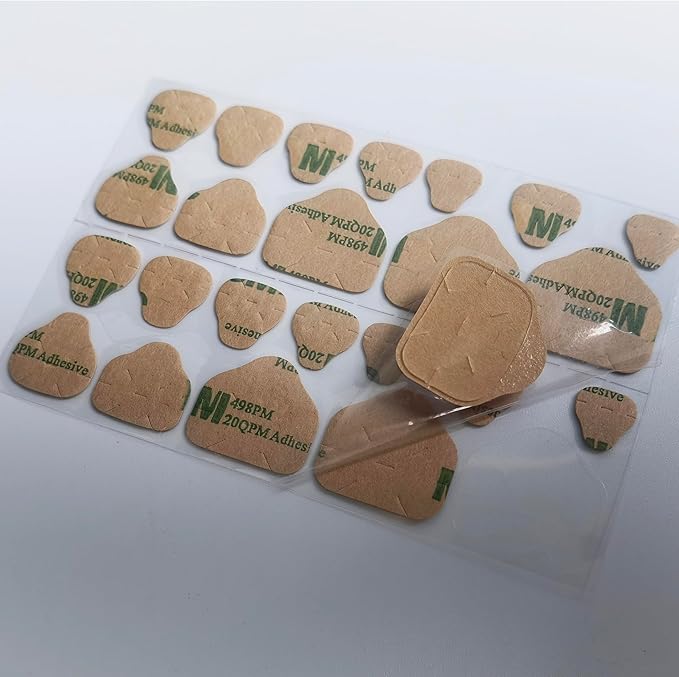 Nail Stickers：Nail Adhesive Tabs Transparent Double Side Nail Sticky Tabs, 1200PCS Toes Press Ons Nail Sticker,Waterproof Breathable Toe False Nail Tips Jelly Nail Glue Replacement (Toe 50 Sheet)
