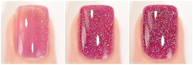 ILNP Valerie - Mulberry Holographic Sheer Jelly Nail Polish